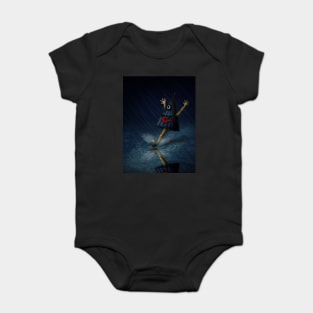 Kasa Obake Japanese Umbrella Ghost Enjoying A Rainy Day Baby Bodysuit